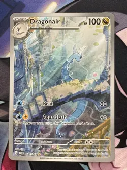 Dragonair #181/165 MEW Pokemon 151 Illustration Rare Holo NM English - Image 1
