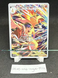 Pokemon TCG Ethan's Typhlosion 190/182 Destined Rivals Illustration Rare Holo 1… - Image 1