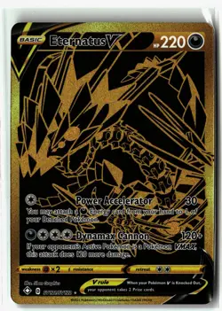 Eternatus V ⭐ SV121/SV122 Holo Secret Rare Shining Fates Shiny Vault Pokemon NM - Image 1