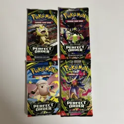 Pokemon TCG Perfect Order Booster Pack x4 – Full Art Set – Sealed - Four Packs - Image 1