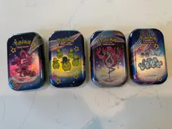 Pokemon Scarlet & Violet PALDEAN FATES Mini Tin Box Set Of 4 - Tins only - Image 1