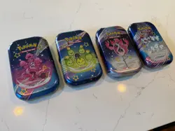 Pokemon Scarlet & Violet PALDEAN FATES Mini Tin Box Set Of 4 - Tins only - Image 2