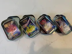 Pokemon Scarlet & Violet PALDEAN FATES Mini Tin Box Set Of 4 - Tins only - Image 3