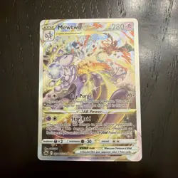 Mewtwo VSTAR GG44/GG70 Crown Zenith Galarian Gallery Full Art Pokemon TCG NM/M - Image 1