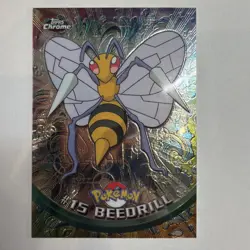 2000 Topps Chrome Pokemon Series 1 #15 Beedrill - Image 1