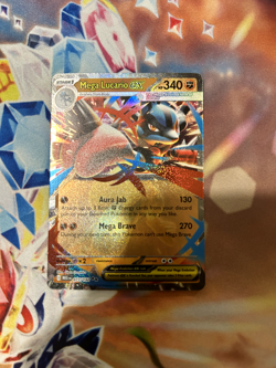 Pokemon TCG - Mega Lucario ex 077/132 Mega Evolution NM - Image 1