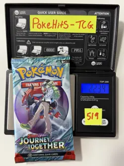 (SOLID)🔥22.34g Pokemon TCG Journey Together Booster Pack Factory Sealed ✅ - Image 1