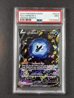 2023 Pokemon Sword & Shield Crown Zenith Lumineon V Full Art #GG39/GG70 PSA 9 - Image 1