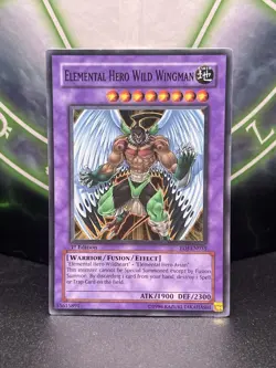 Yugioh Elemental Hero Wild Wingman EOJ-EN035 1st Edition Super Rare NM - Image 1