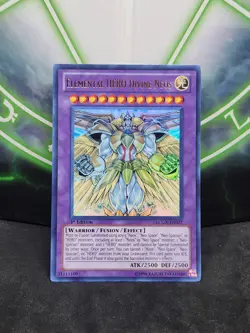 Yugioh, Elemental Hero Divine Neos LCGX-EN077 Ultra Rare 1st Edition NM - Image 1