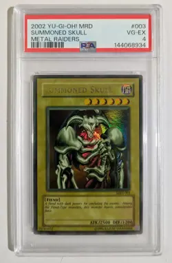 Yu-Gi-Oh! Summoned Skull MRD-003 Metal Raiders Ultra Rare Holo Unlimited PSA 4 - Image 1