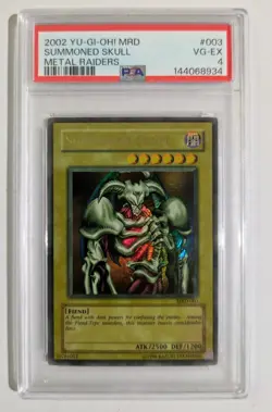Yu-Gi-Oh! Summoned Skull MRD-003 Metal Raiders Ultra Rare Holo Unlimited PSA 4 - Image 2