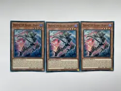 3 x DoomZ VII Seven - Elara DOOD-EN010 Super Rare 1st Edition YuGiOh Playset NM - Image 1