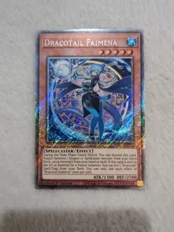 RA05-EN035 Dracotail Faimena Platinum Secret Rare 1st Ed YuGiOh - Image 1