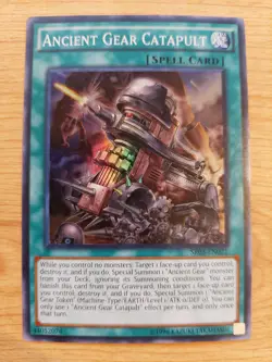 Ancient Gear Catapult - SR03-EN021 - Near Mint NM - Super Rare - Unlimited - Image 1