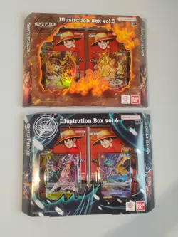 One Piece TCG Illustration Box Vol 5 and Vol 6 BUNDLE FACTORY SEALED - Image 1