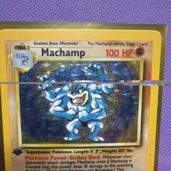 Pokemon TCG Machamp Base Set 8/102 Holo Unlimited Holo Rare 1st Edition NM - Image 2