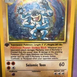 Pokemon TCG Machamp Base Set 8/102 Holo Unlimited Holo Rare 1st Edition NM - Image 3
