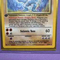 Pokemon TCG Machamp Base Set 8/102 Holo Unlimited Holo Rare 1st Edition NM - Image 4