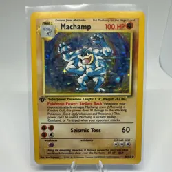 Pokemon TCG Machamp Base Set 8/102 Holo Unlimited Holo Rare - Image 1
