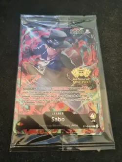 One Piece 2nd Anniversary Tournament Winner Leader Pack Ace Sabo Luffy Sealed - Image 1