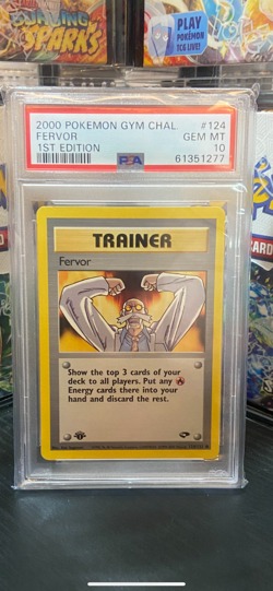 Pokemon Gym challenge 1st edition fervor PSA 10 - Image 1