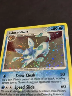 Glaceon 5/100 Majestic Dawn Holo Bleed Error/Swhirl Pokemon TCG - Image 4