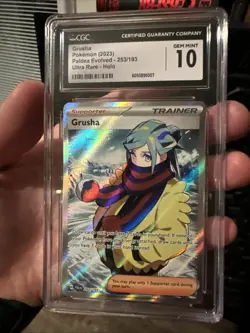 CGC 10 Grusha 2023 Pokemon Paldea Evolved Grusha Full Art Trainer #253/193 - Image 1
