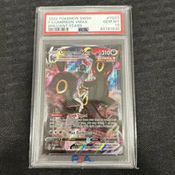 2022 Pokemon TCG Swsh09 Brilliant Stars Umbreon VMAX TG23 Holo EN PSA 10 - Image 1