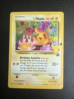 Pokemon TCG Celebrations Birthday Pikachu #24 - Image 1
