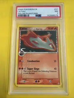 2006 Pokemon Ex Latias (Delta Species) 21/110 Holon Phantoms PSA 7 - Image 1