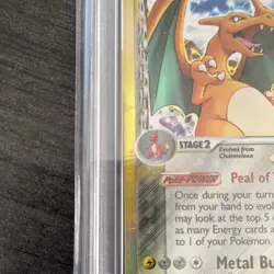 Pokemon Charizard EX 4/100 Crystal Guardians Reverse Holo Rare PSA 3 - Image 2
