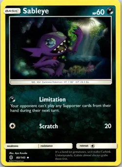 SABLEYE - 80/145 - GUARDIANS RISING - - LP - Image 1