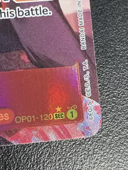 One Piece TCG Shanks SEC OP01-120 Alt Art PRB-01 Premium Booster English - Image 5
