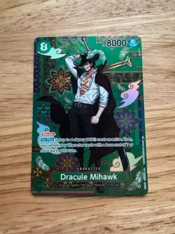 One Piece Dracule Mihawk Azure Sea's Seven OP12-030 English Character SP - Image 1