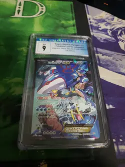 CGC 9 Team Aqua's Kyogre EX 006/034 Double Crisis Japanese Pokemon Card - Image 1