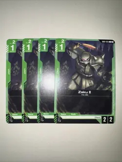 GD01-035 Zaku II X4 Playset Gundam TCG CCG English Card Game - Image 1