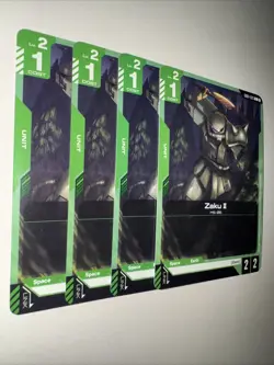 GD01-035 Zaku II X4 Playset Gundam TCG CCG English Card Game - Image 2