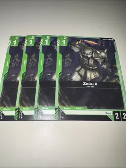GD01-035 Zaku II X4 Playset Gundam TCG CCG English Card Game - Image 4
