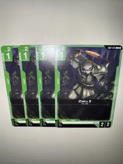 GD01-035 Zaku II X4 Playset Gundam TCG CCG English Card Game - Image 5