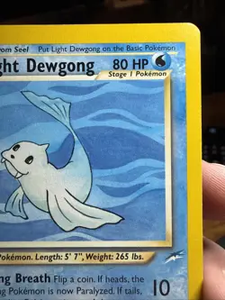 Pokemon TCG Light Dewgong Neo Destiny Card 45/105 Unlimited Uncommon - Image 4