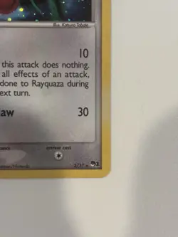 Pokemon Rayquaza 003/017 POP Series 1 2006 Rare Holo Dragon Card - Image 5