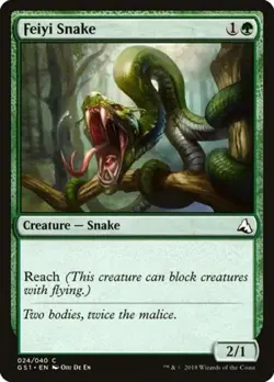 Feiyi Snake - Light Play MTG Global Series Jiang Yanggu & Mu Yanling - Image 1