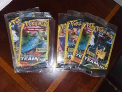 Double Packs x6 Pokemon SM Team Up 3-card Mini Booster Packs Pikachu Gengar - Image 1