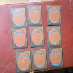 Magic: The Gathering Snow-Covered Island Ice Age 377 9x Basic Land Cards Eng - Image 2