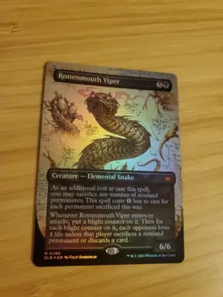 MTG Rottenmouth Viper - Bloomburrow [Foil] [Borderless] NM- - Image 1