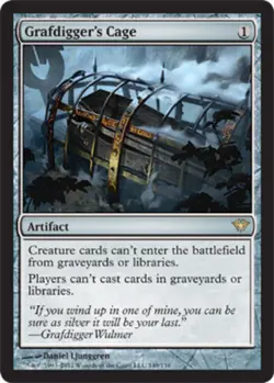 1x Grafdigger's Cage Light Play, English Dark Ascension MTG Magic - Image 1