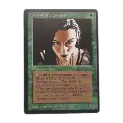 MTG The Dark Elves of Deep Shadow NM - Image 1