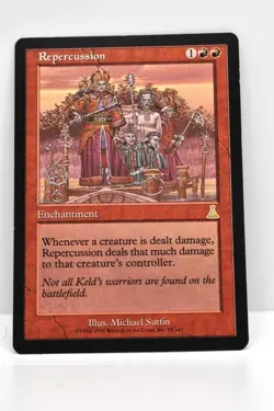 MTG, REPERCUSSION, URZA'S DESTINY, NM, NEVER BEEN PLAYED - Image 1