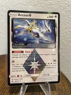 Pokemon TCG: Arceus 96/131 Prism Star Rare Holo Sun & Moon Forbidden Light - LP - Image 1